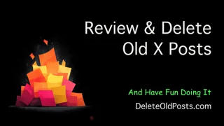 Delete X posts with AI